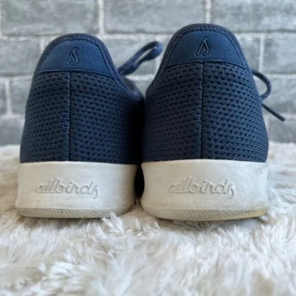 Allbirds Men's Navy Blue Tree Runners Size 10