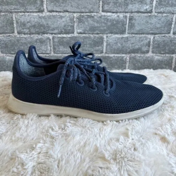 Allbirds Men's Navy Blue Tree Runners Size 10
