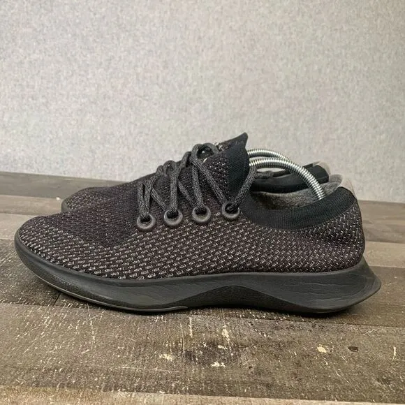 Allbirds Men’s Size 11 Tree Dasher Comfort Athletic Shoes Black Lace Up Sneakers