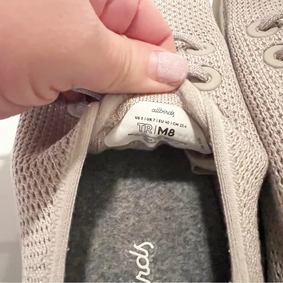 Allbirds Mens Tree Runners Taupe Neutral Tan Size 8