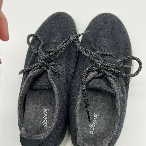 Allbirds Men's Wool Runners Dark Grey Comfort Shoes w/ wool inlining Sz 10