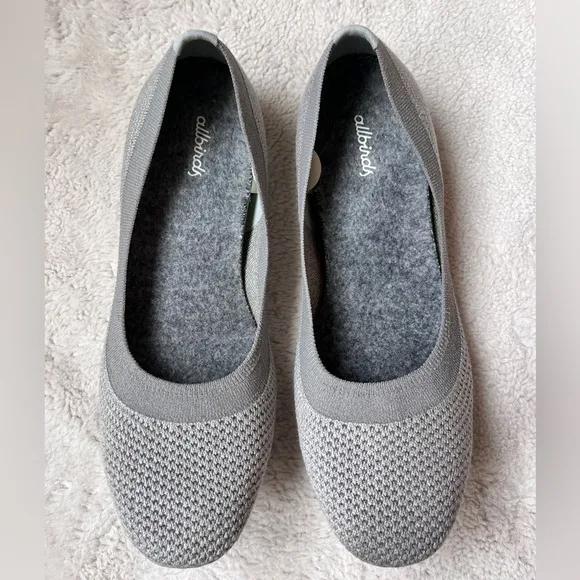 Allbirds Tree Breezer Gray Flats Women Women Size 9.5