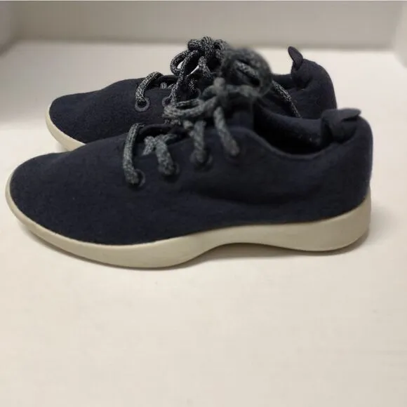 Allbirds Women''s Wool Runners Tuke Midnight Cream Sole Comfort Shoes