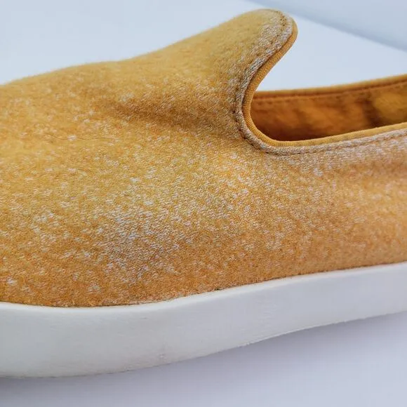 Allbirds Wool Loungers Womens Size 7 Yellow Slip On Casual Loafer Shoes