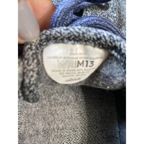 Allbirds Wool Runner Gray Casual Shoes Sneakers Men's Size 13 Merino Wool