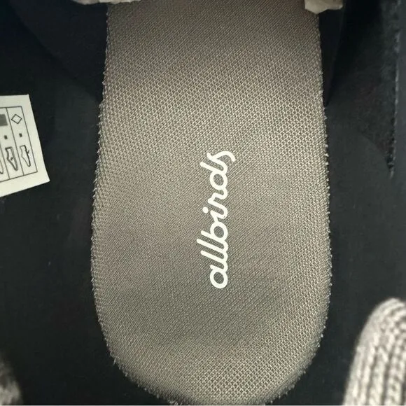 Allbirds Superlight Wool Runners 4.04 Natural Black Light Grey Soles Men Size 10