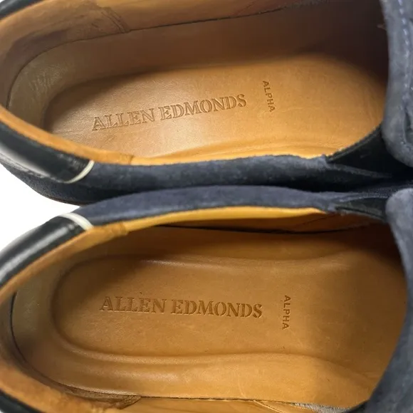 Allen Edmonds Alpha Woven‎ Suede Mens Shoes Size 10.5D