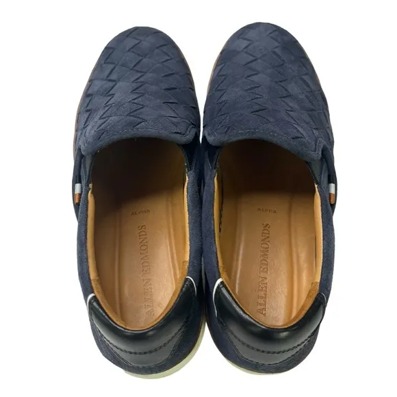 Allen Edmonds Alpha Woven‎ Suede Mens Shoes Size 10.5D