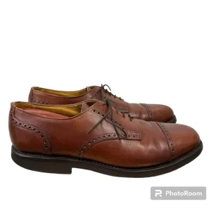Allen Edmonds Benton Cap Toe Vibram Sole Leather Oxford Shoes 3458 Size 10.5A