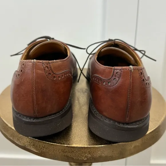 Allen Edmonds Benton Cap Toe Vibram Sole Leather Oxford Shoes 3458 Size 10.5A