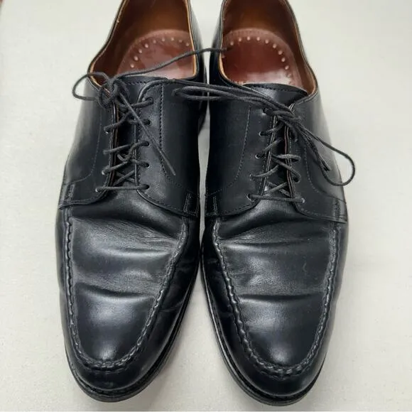 Allen Edmonds Black Leather Oxford Loafers Mens 9.5 Dress Shoes Lace Up Formal