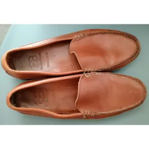 Allen Edmonds Brown Leather Driving Moccasins Loafers Slip-On Yacht Shoes 10B