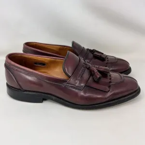 Allen Edmonds Cannondale Tasseled Loafers Shoes Burgundy Men’s Size 9.5
