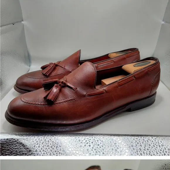 Allen Edmonds dark chili Grayson Tassel Loafers