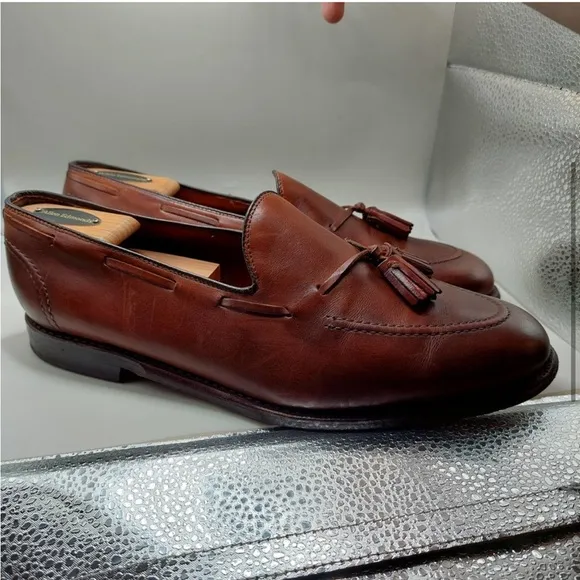 Allen Edmonds dark chili Grayson Tassel Loafers