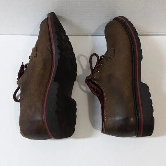 Allen Edmonds Darmstadt Oxford Shoes Brown mens Leather Vibram Sole size 11.5D