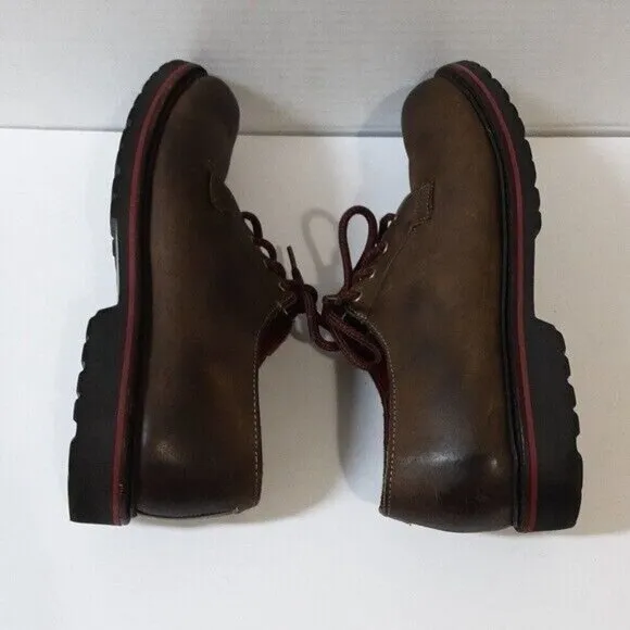 Allen Edmonds Darmstadt Oxford Shoes Brown mens Leather Vibram Sole size 11.5D