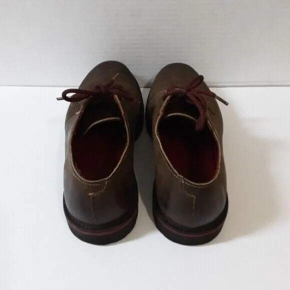 Allen Edmonds Darmstadt Oxford Shoes Brown mens Leather Vibram Sole size 11.5D
