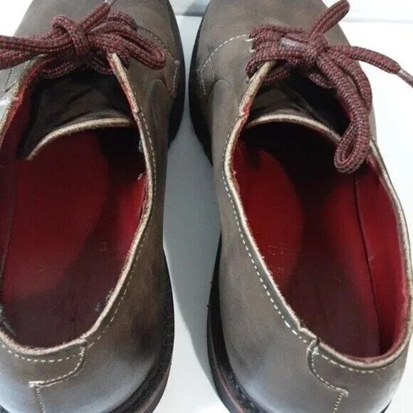 Allen Edmonds Darmstadt Oxford Shoes Brown mens Leather Vibram Sole size 11.5D