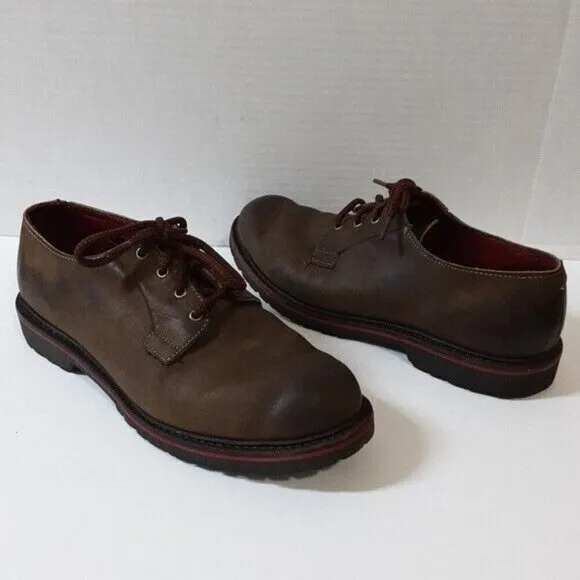 Allen Edmonds Darmstadt Oxford Shoes Brown mens Leather Vibram Sole size 11.5D