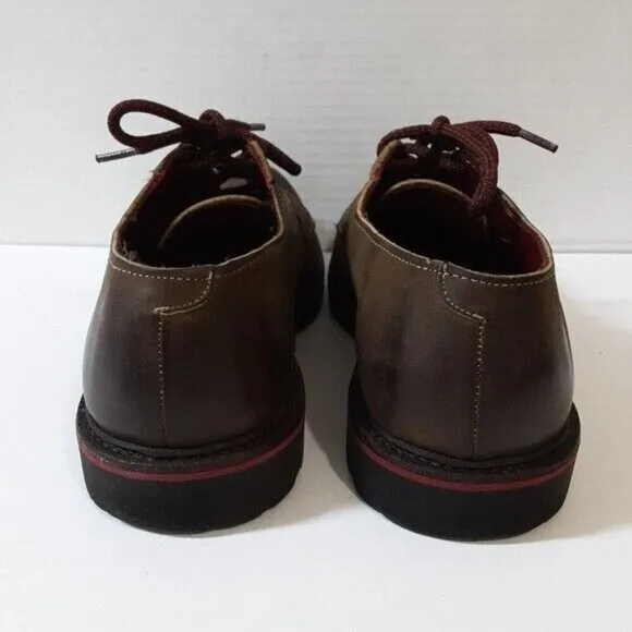 Allen Edmonds Darmstadt Oxford Shoes Brown mens Leather Vibram Sole size 11.5D