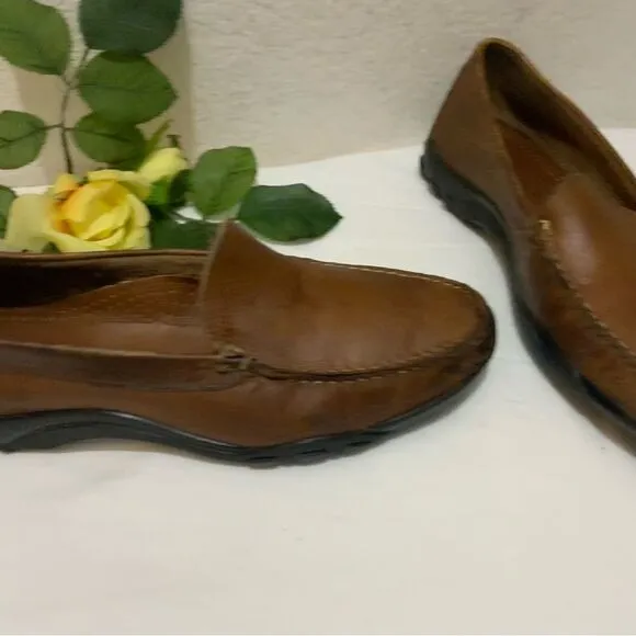 Allen Edmonds Eldorado Driving Loafers Moccasins Shoes Bison Leather Men’s 8.5 D