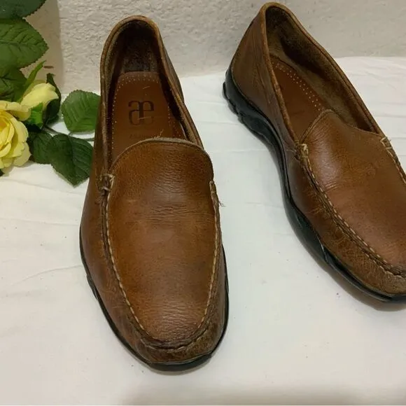 Allen Edmonds Eldorado Driving Loafers Moccasins Shoes Bison Leather Men’s 8.5 D