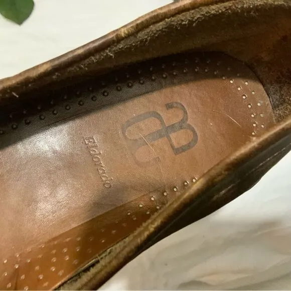 Allen Edmonds Eldorado Driving Loafers Moccasins Shoes Bison Leather Men’s 8.5 D