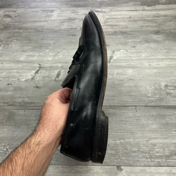 Allen Edmonds Grayson Black Tassel Loafers 13 D