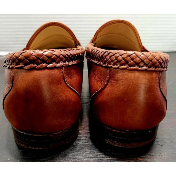 Allen Edmonds Maxfield Leather Tassel Loafers Chili Brown Mens Size 12 E