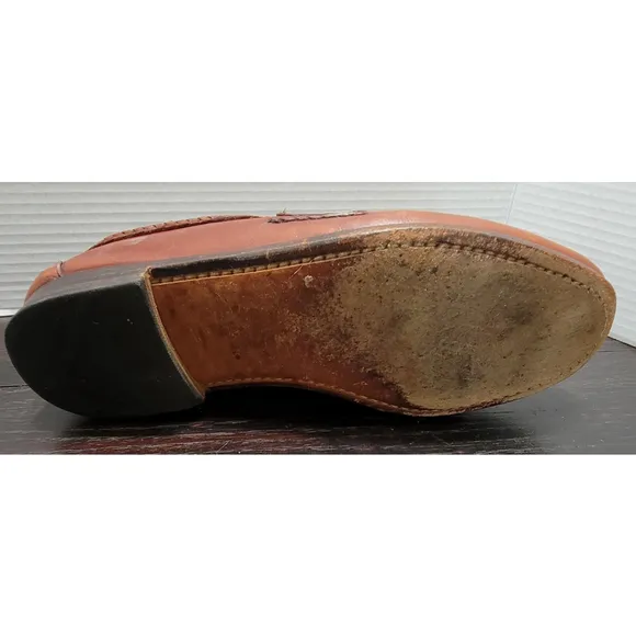 Allen Edmonds Maxfield Leather Tassel Loafers Chili Brown Mens Size 12 E