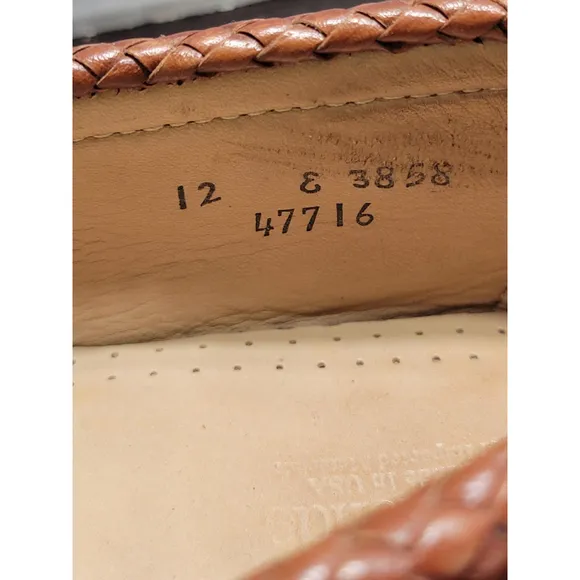 Allen Edmonds Maxfield Leather Tassel Loafers Chili Brown Mens Size 12 E