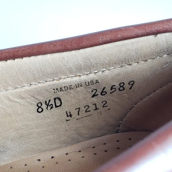 Allen Edmonds Men's Black &amp; Brown Leather Loafers Shoes Size 8.5 Made in…