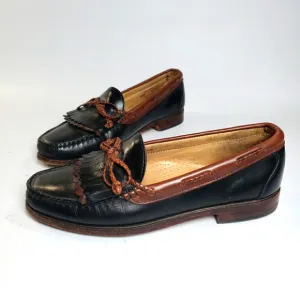 Allen Edmonds Men's Black &amp; Brown Leather Loafers Shoes Size 8.5 Made in…