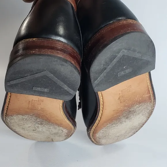 Allen Edmonds Men's Black &amp; Brown Leather Loafers Shoes Size 8.5 Made in…