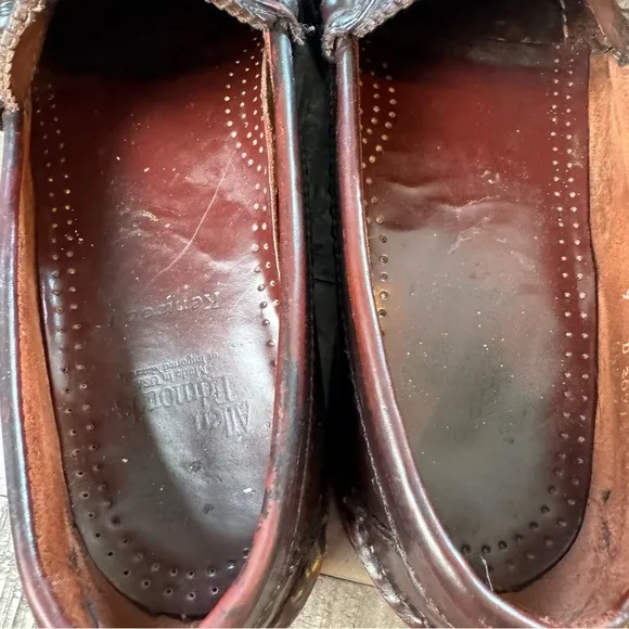 Allen Edmonds Men’s Kenwood Leather Slip On Loafers Brown Size 9 D Dress Office
