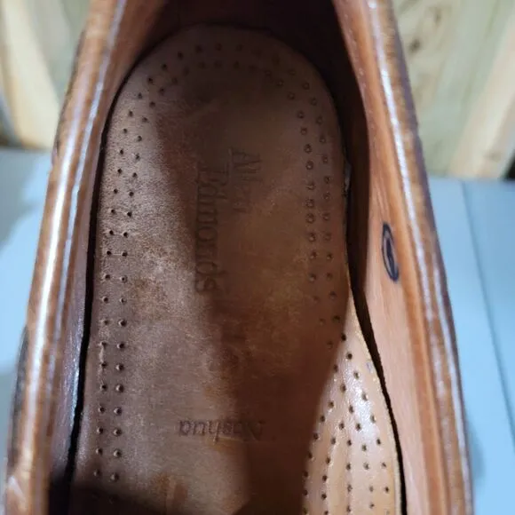 Allen Edmonds Nashua Loafers Dress Shoes Brown/Black Kilt Tassels Mens Size 9D