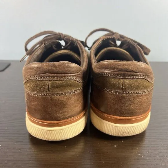 ALLEN EDMONDS Port Washington Canal Brown 10.5 D Men Nubuck Suede Oxford Shoes
