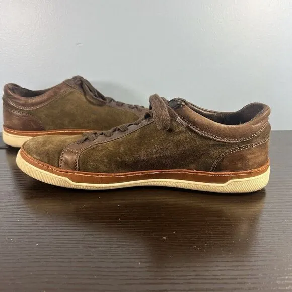 ALLEN EDMONDS Port Washington Canal Brown 10.5 D Men Nubuck Suede Oxford Shoes
