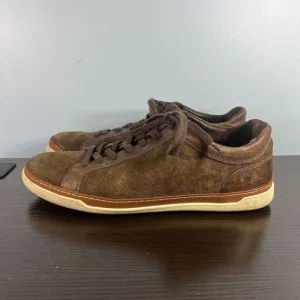 ALLEN EDMONDS Port Washington Canal Brown 10.5 D Men Nubuck Suede Oxford Shoes