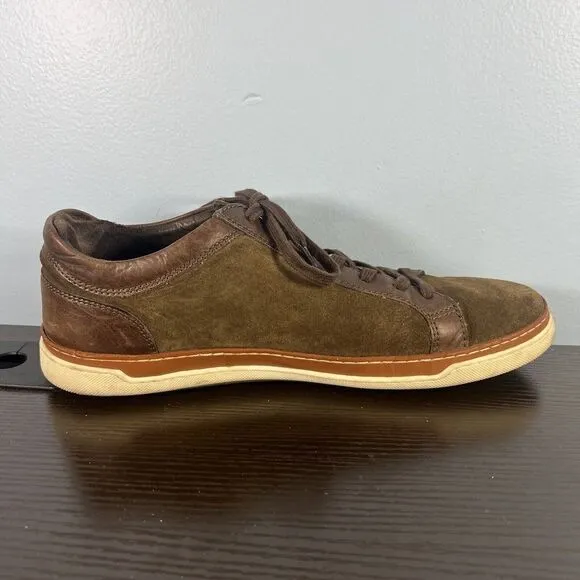 ALLEN EDMONDS Port Washington Canal Brown 10.5 D Men Nubuck Suede Oxford Shoes