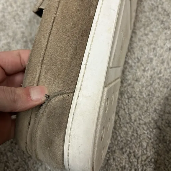 Allen Edmonds Randolph Suede Loafers Men's 12D Tan Shoes‎ Leather