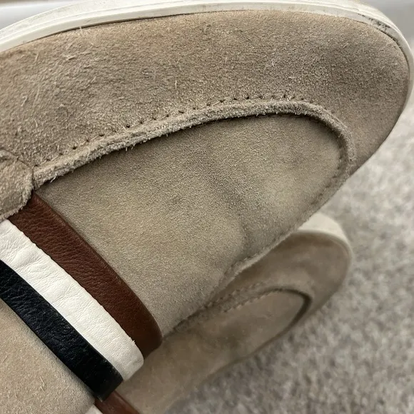 Allen Edmonds Randolph Suede Loafers Men's 12D Tan Shoes‎ Leather