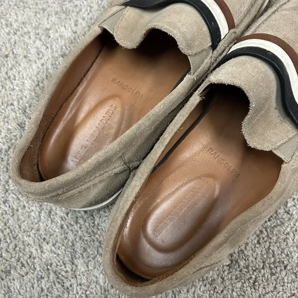 Allen Edmonds Randolph Suede Loafers Men's 12D Tan Shoes‎ Leather