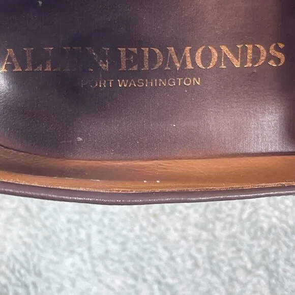 ALLEN EDMONDS Shoes Men's 11 D Brown Randolph Penny Loafers Made USA