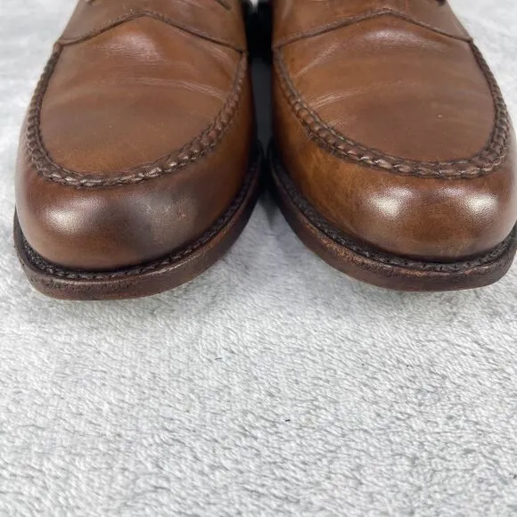 ALLEN EDMONDS Shoes Men's 11 D Brown Randolph Penny Loafers Made USA