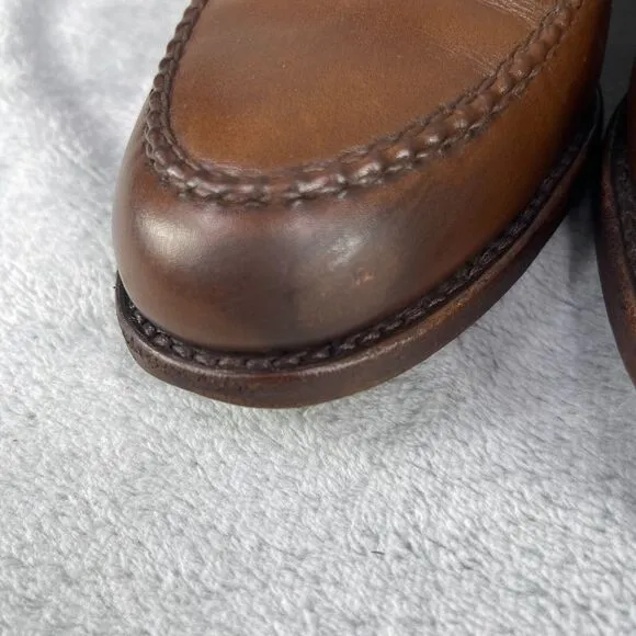 ALLEN EDMONDS Shoes Men's 11 D Brown Randolph Penny Loafers Made USA