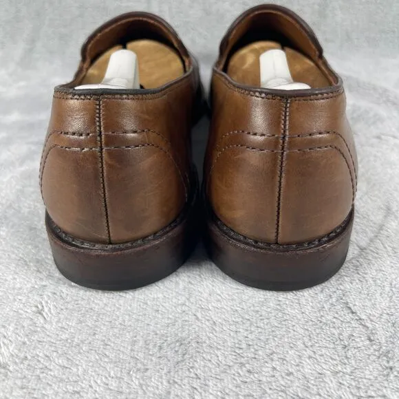 ALLEN EDMONDS Shoes Men's 11 D Brown Randolph Penny Loafers Made USA