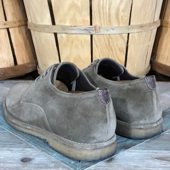 Allen Edmonds Southside Light Brown Suede Crepe Sole Oxfords Shoes Men Size 11.5