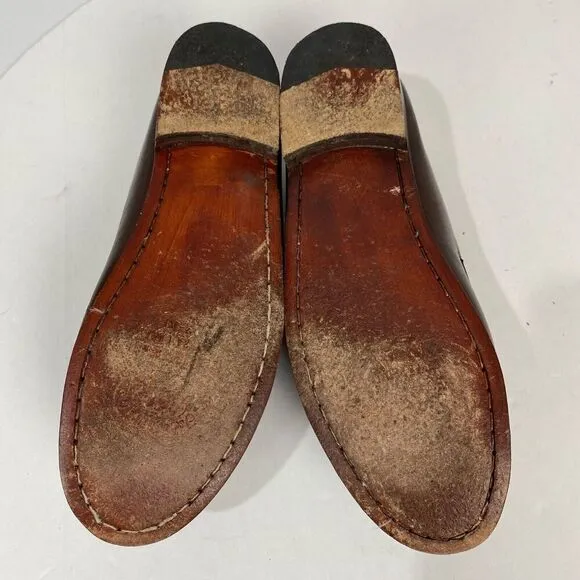 Allen Edmonds Urbino Moccasins Loafers Shoes Men SZ 8.1/2 Brown Calfskin Tassel